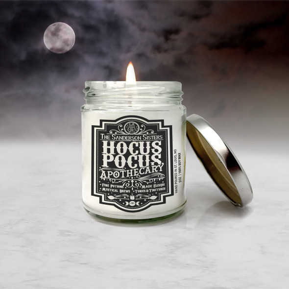 Halloween funny hocus pocus apothecary fine potions soy blend wax candle