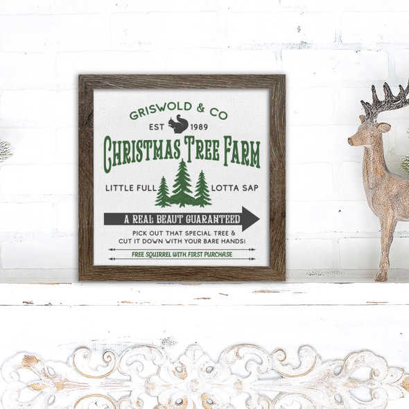 Griswold & Co christmas tree farm a real beaut holiday layering frames for multi display canvas signs