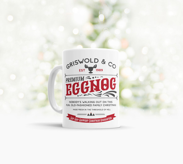Griswold & Co premium eggnog hap hap happiest christmas tea coffee mug