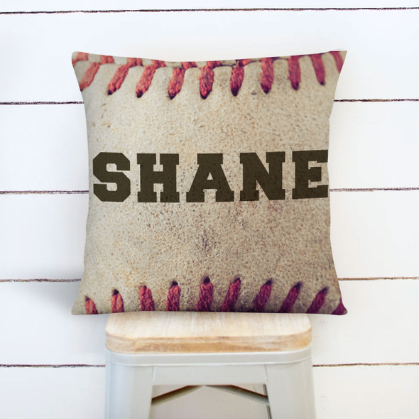 Baseball personalized pillow cover throw pillow