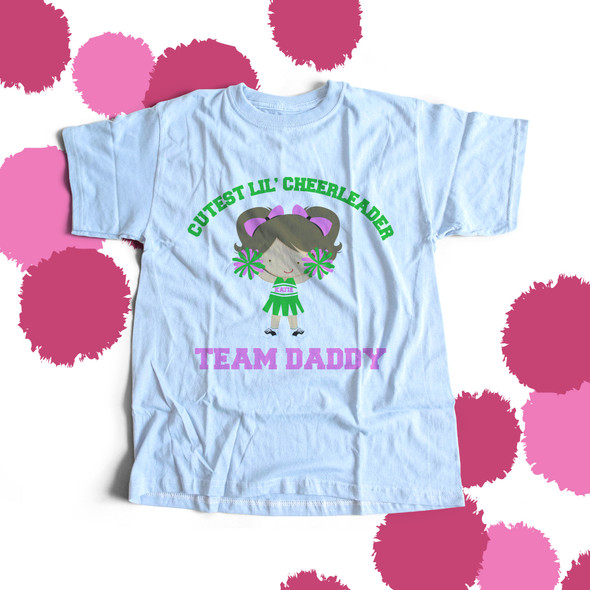 Girl cheerleader custom wording Tshirt