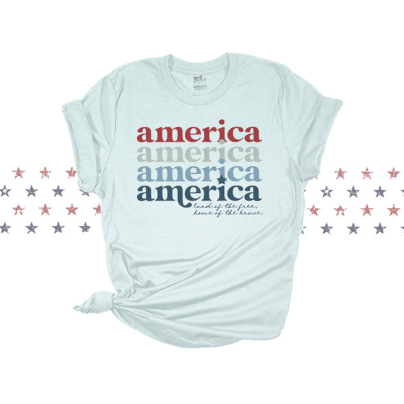 Fourth of July america unisex adult Tshirt