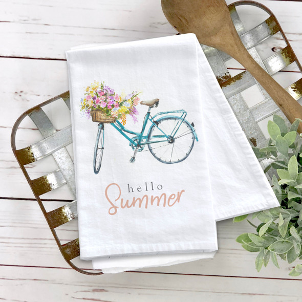 Pretty DIY Tea Towel For Spring