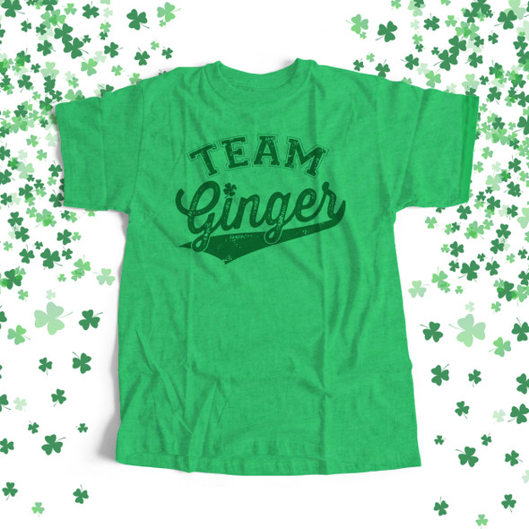 St. Patrick's Day team ginger swoosh adult unisex Tshirt