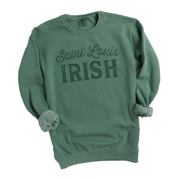 Saint Louis Irish St. Patrick's Day comfort colors crew neck sweatshirt