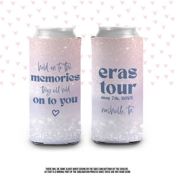 Eras Tour hold on to the memories taylor swift concert slim or regular size can coolie