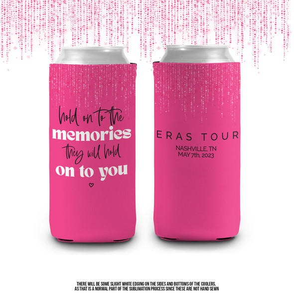 Eras Tour taygating party hold on to the memories taylor swift slim or regular size can coolie