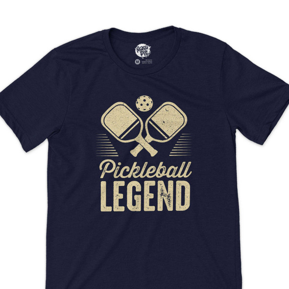 Funny pickleball legend unisex Tshirt white ink