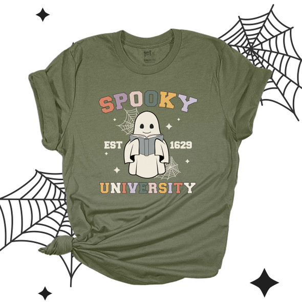 Halloween teacher spooky university unisex adult DARK Tshirt