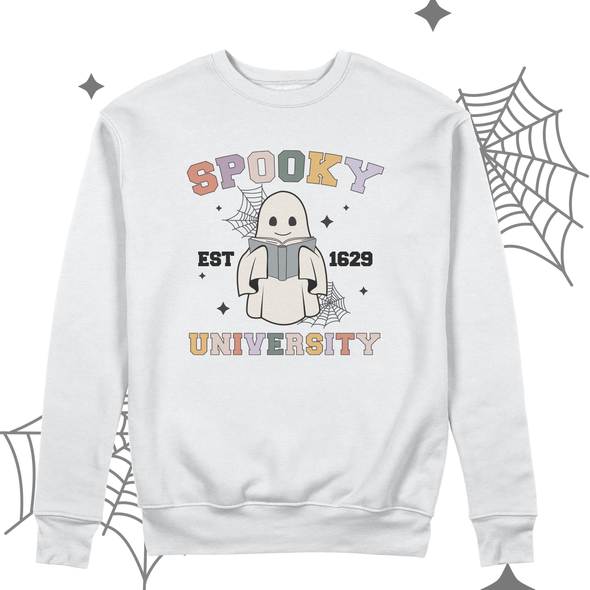 Halloween spooky university ghost teacher unisex adult sweatshirt