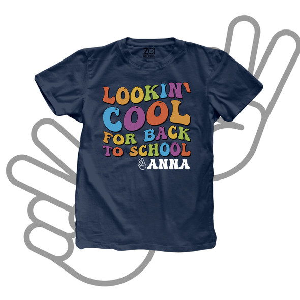 Student lookin' cool for back to school personalized DARK Tshirt