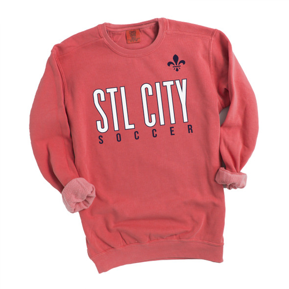 STL City soccer st. louis soccer comfort colors adult sweatshirt