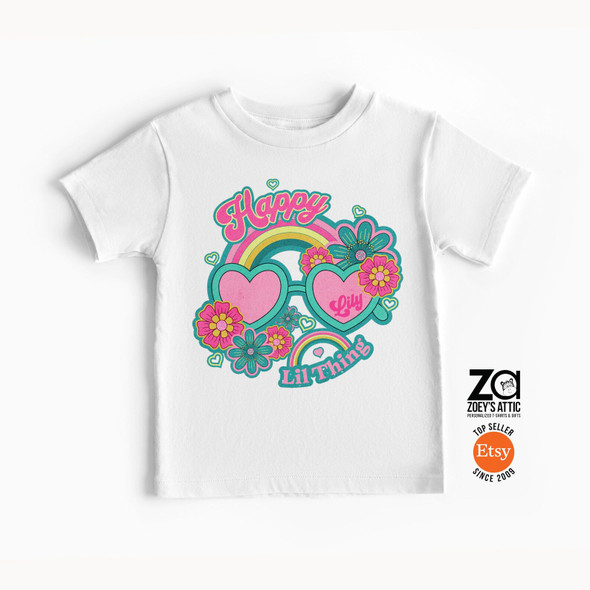 Happy lil thing summer vacation personalized Tshirt