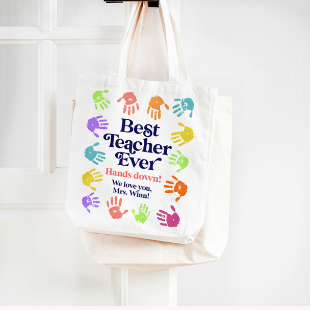 Personalized Boho Teacher Tote Bag – Roots and Lace