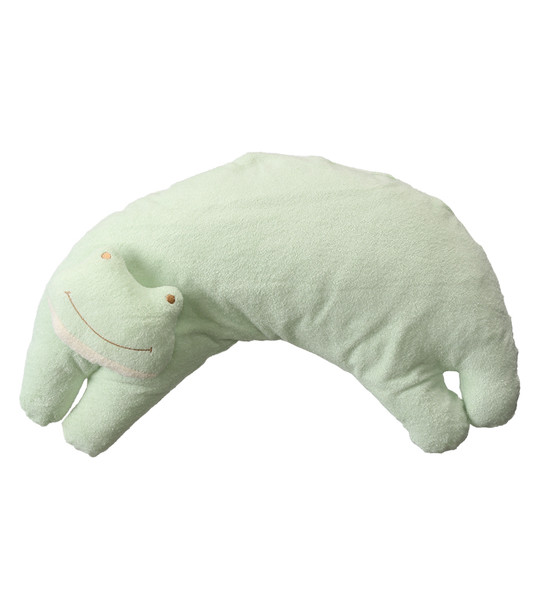 Froggy Curved Pillow by Angel Dear