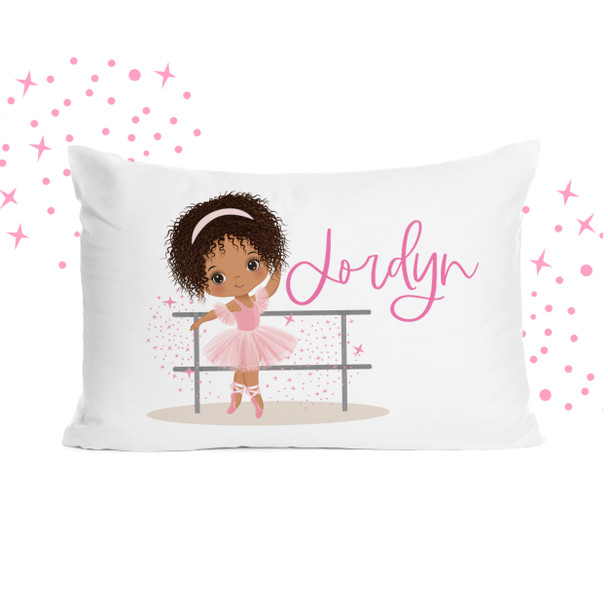 Ballerina dancer personalized pillowcase / pillow