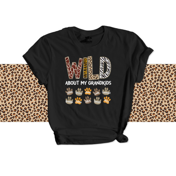 Wild about grandkids DARK Tshirt