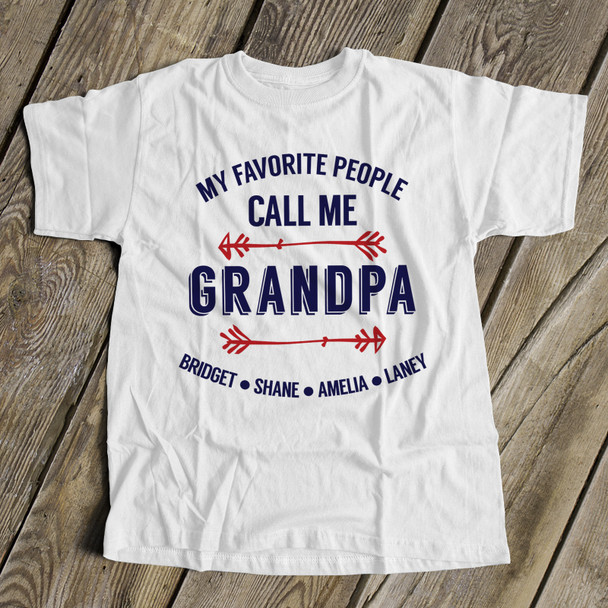 Call me grandpa personalized Tshirt