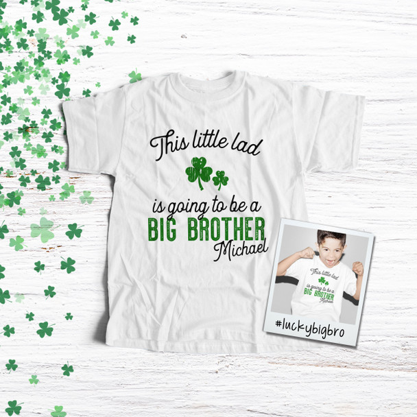 Big brother to be shirt little lad pregnancy announcement Tshirt