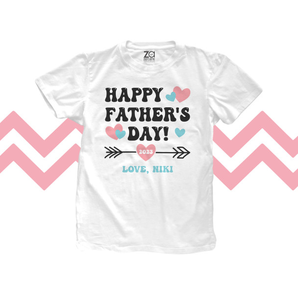 Happy Fathers Day arrow girls Tshirt