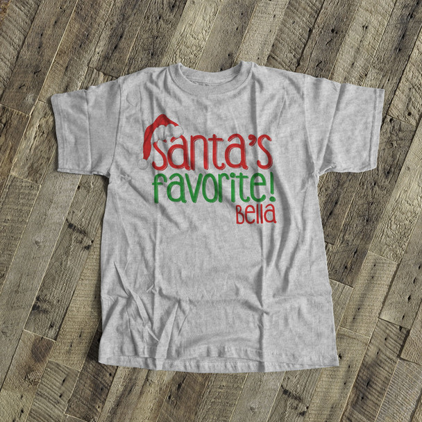 Santa's favorite unisex adult Tshirt