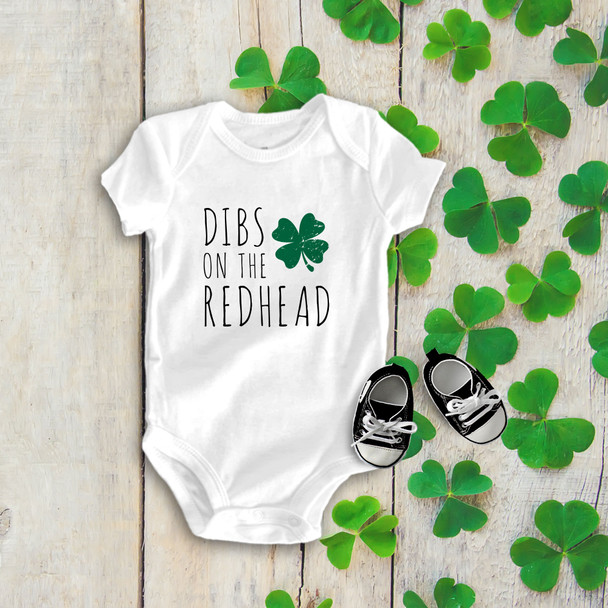 First St Patricks Bodysuit Dibs On The Redhead Kids T Shirt