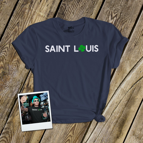 St. Patrick's Day Saint Louis shamrock adult unisex Tshirt