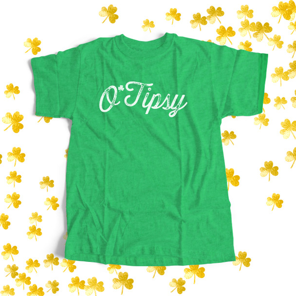 St. Patrick's Day funny o'tipsy shamrock unisex  DARK Tshirt