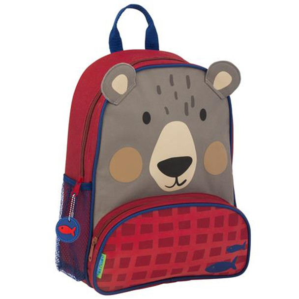 Bear sidekick backpack by Stephen Joseph with personalized embroidery option