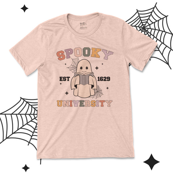 Halloween teacher spooky university unisex adult Tshirt