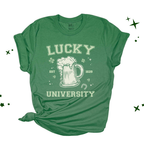 St. Patrick's Day lucky university beer mug DARK Tshirt