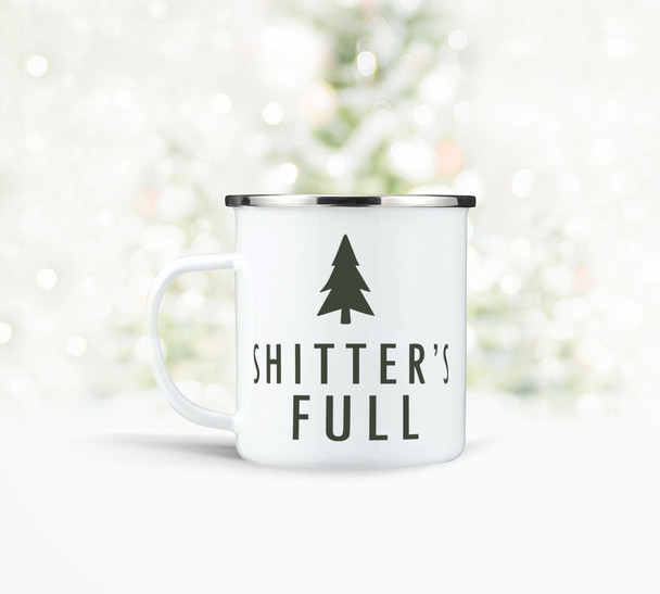 Funny shitter's full christmas vacation tea coffee mug