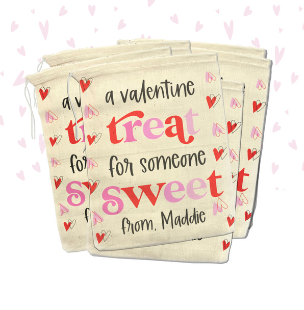 Valentine's Day for someone sweet personalized treat bags