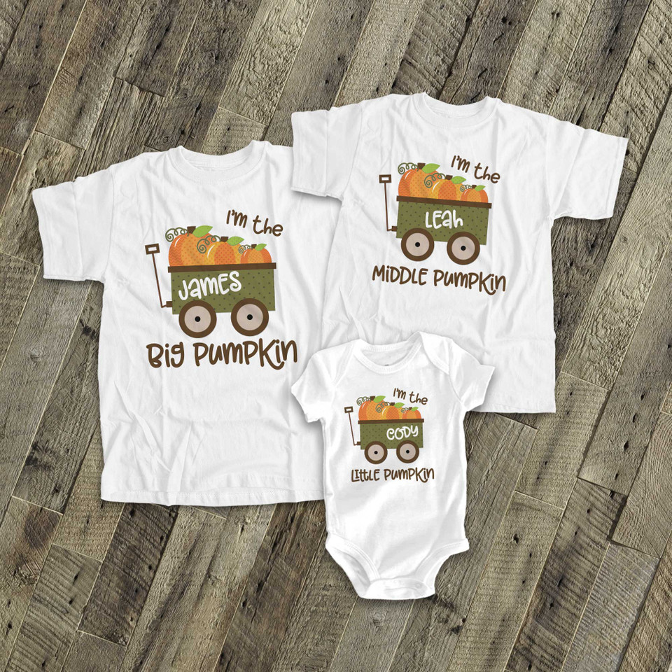 Custom Sibling Shirt Sets For Three Sister Brother Shirts