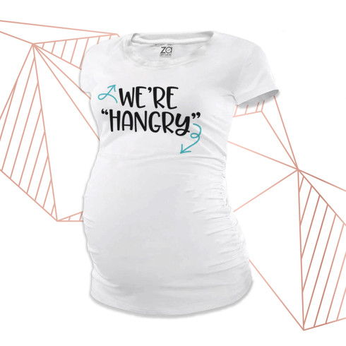 funny maternity shirt, hungry angry hangry t-shirt