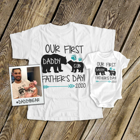 Details about / Personalised baby bodysuit vest grow 1st fathers day daddy whale blue boys gift