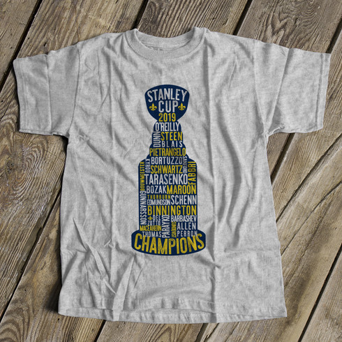 St. Louis BLUES Hockey T-shirt - Stitched letters and logo - Champion - NWT