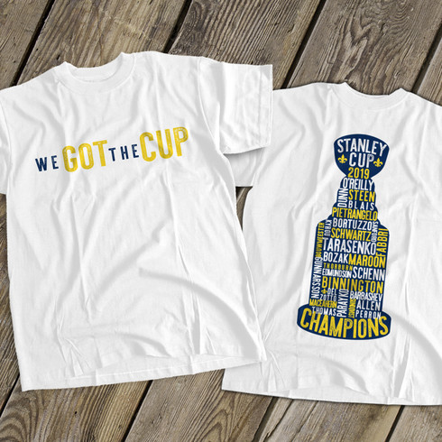 ST. LOUIS BLUES WE WENT BLUES TEE - WHITE