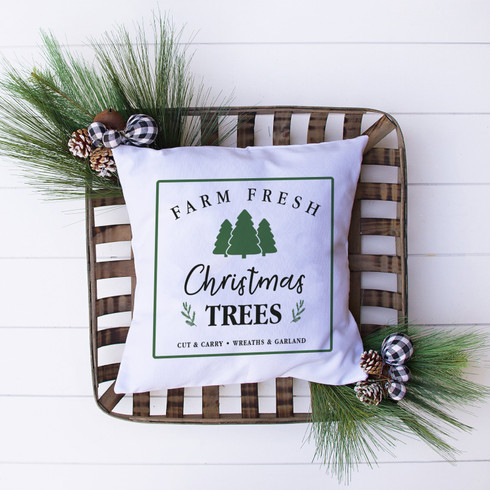 Farm Fresh Christmas Tree Pillow • Vea & Bean