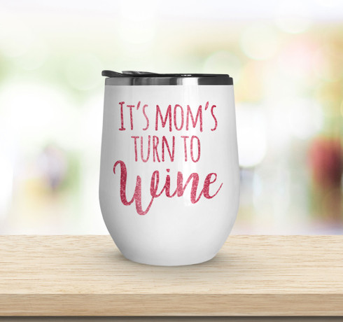 Mom Fuel - Engraved Wine Tumbler, Vacuum Insulated Tumbler Gift, Gifts For  Wife