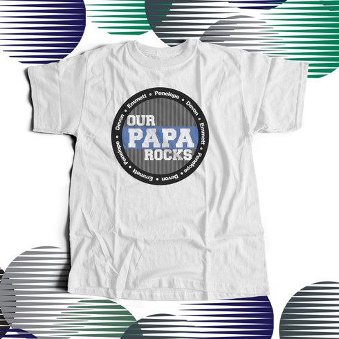 Rock grandpa, father's day kids t-shirt