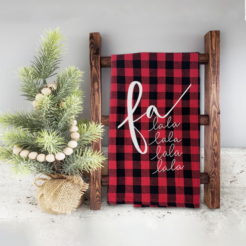 Red and Black Buffalo Plaid Towel – Happy & Bright Shop