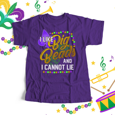 mardi gras big beads necklace