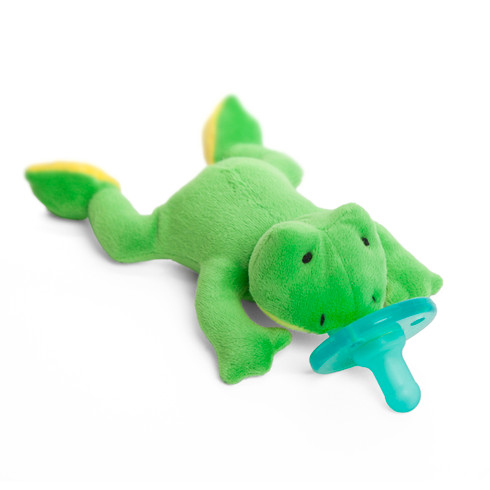 wubbanub pacifier green frog binky new baby shower gift