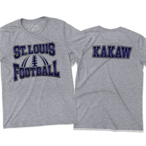 St. Louis football arch kakaw battlehawks front and back print Tshirt