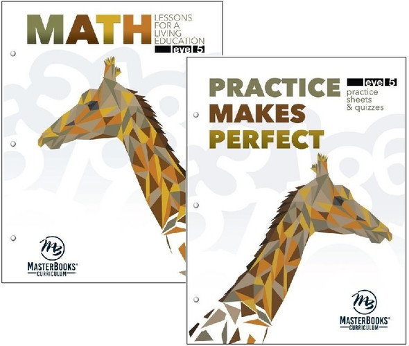 5th Grade Math Lessons for a Living Education & Practice Makes Perfect Bundle