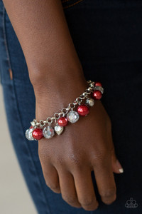 Featuring a dainty silver heart charm, rose charm, and ornate silver beads, a refined collection of red pearls and metallic crystal-like beads swing from the wrist for a flirtatious flair. Features an adjustable clasp closure.
Sold as one individual bracelet. Featuring a dainty silver heart charm, rose charm, and ornate silver beads, a refined collection of red pearls and metallic crystal-like beads swing from the wrist for a flirtatious flair. Features an adjustable clasp closure.
Sold as one individual bracelet.