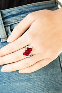 Nestled between two dazzling white rhinestone encrusted silver fittings, three emerald cut red rhinestone slant across the finger for a glamorous look. Features a dainty stretchy band for a flexible fit.
Sold as one individual ring. Nestled between two dazzling white rhinestone encrusted silver fittings, three emerald cut red rhinestone slant across the finger for a glamorous look. Features a dainty stretchy band for a flexible fit.
Sold as one individual ring.