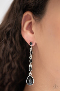 Dainty black marquise rhinestone frames drip from a classic black rhinestone fitting. An oversized teardrop rhinestone swings from the bottom for a dramatic finish. Earring attaches to a standard post fitting.
Sold as one pair of post earrings. Dainty black marquise rhinestone frames drip from a classic black rhinestone fitting. An oversized teardrop rhinestone swings from the bottom for a dramatic finish. Earring attaches to a standard post fitting.
Sold as one pair of post earrings.