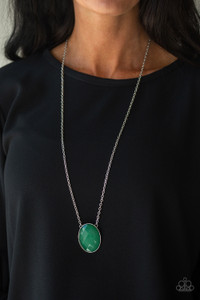 An oversized glassy Eden beaded pendant swings from the bottom of a lengthened silver chain, creating a colorful pendant. Features an adjustable clasp closure.
Sold as one individual necklace. Includes one pair of matching earrings. An oversized glassy Eden beaded pendant swings from the bottom of a lengthened silver chain, creating a colorful pendant. Features an adjustable clasp closure.
Sold as one individual necklace. Includes one pair of matching earrings.